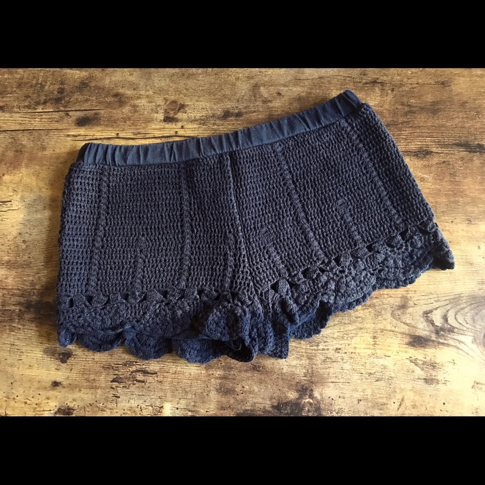 ELEMENT brand, crochet shorts, black, size small